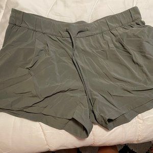 Lululemon Athletica Green Drawstring Short Size 10